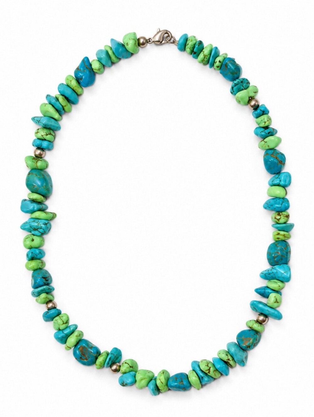 Produce Section Turquoise Stone Chip Necklace